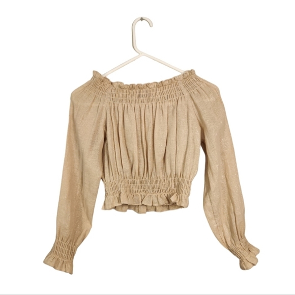 Show Me Your MuMu Erin Smocky Top NWOT Small - Picture 4 of 10